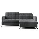 Eltap Lorelle Paros Corner Pull-Out Sofa 160x225x105cm, Grey (Lore_12)