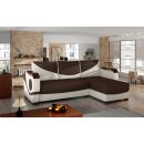 Eltap Puerto Sawana/Soft Corner Pull-Out Sofa 57x235x90cm, Brown (A_p_14)