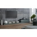Шкаф для телевизора Halmar Life, 300x42x35 см, серый (CAMA-LIFE-RTV-SZARY/SZARY)