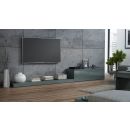 Halmar Life TV Stand, 300x42x35cm, Grey (CAMA-LIFE-RTV-SZARY/SZARY)