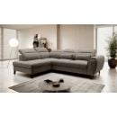 Eltap Noble Vero Corner Pull-Out Sofa 201x255x100cm, Beige (CO-NOB-LT-18VER)