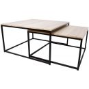 Kafijas Galdiņš Home4you Elt, 75x75x40cm, Gaiši Brūns (76429)