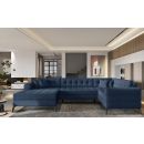 Eltap Montez Poco Corner Pull-Out Sofa 180x340x93cm, Blue (CO-MON-LT-40PO)