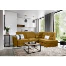 Eltap Siber Loco Corner Pull-Out Sofa 186x270x93cm, Yellow (CO-SIB-RT-45LO)