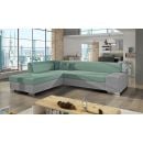 Eltap Porto Soro/Corner Pull-Out Sofa 65x278x74cm, Green (P51)
