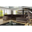 Eltap Damario Monolith/Monolith Corner Pull-Out Sofa 189x338x78cm, Brown (Dam_29)