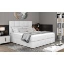 Eltap Glossy Continental Bed 160x200cm, With Mattress, White (Glo_14_1.6)