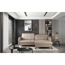 Eltap Lorelle Dora Corner Pull-Out Sofa 160x225x105cm, Beige (Lore_13)