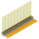 Logu profils Smartherm Smart 460 ar sietu 6x100x2400mm