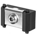 Panel Fixing Clamp with 40mm Wide Base, Black (000284)