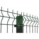 Порошково окрашенные 3D заборные панели, L 2,5м, диаметр стержня Ø3мм, зеленые