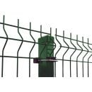 Powder Coated, Galvanized 3D Fence Panel 1.03x2.5m, 50x200mm, Ø4mm Wire, Green (000566)