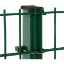 Powder Coated, Galvanized 2D Fence Panel, 50x200mm, Ø6/5/6mm Wire, Green