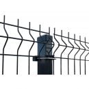 Powder Coated 3D Fence Panels, L 2.5m, Wire Ø4mm, Grey