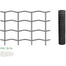 Meshed, Galvanized, PVC Fence, 50x63mm, Ø2/2.5mm Wire (001489)