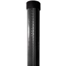 Ball bar with cap 2m profiled Ø48mm, 1.3mm, Anthracite (001494)
