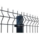 Powder Coated, Galvanized 3D Fence Panel 1.03x2.5m, 50x200mm, Ø4mm Wire, Anthracite (001572)