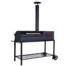 Kokogļu Grils Dm Grill Ar Piemetinātām Kājām 850x170x110cm, Melna