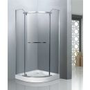 Vento Umbria 90x90cm H=195cm A1010 Quarter Round Shower Enclosure Without Tray Chrome (44242) NEW
