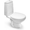 Vento Eland Wall Hung Toilet with Horizontal (90°) Outlet, with Soft Close Seat, White (34157)