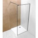 Vento Napoli 100cm H=195cm A20-P-3 Shower Enclosure Clear Glass, Black (442291) NEW