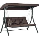 Dārza Šūpuļdīvāns Domoletti, 198x118x168cm, Brūns (502825282)