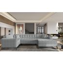 Eltap Montez Gojo Corner Pull-Out Sofa 180x340x93cm, Grey (CO-MON-RT-04GO)