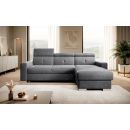 Eltap Fresia Sola Corner Pull-Out Sofa 176x247x104cm, Grey (CO-FR-RT-06SO)