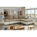 Stūra Dīvāns Izvelkams Eltap Ontario Berlin/Soft 53x296x88cm, Bēšs (Ot16)