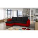 Eltap Livio Alova/Alova Corner Pull-Out Sofa 57x237x90cm, Black (LIV02)