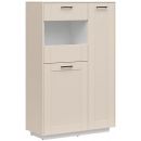 Black Red White FL Smart Display Cabinet, 42x101.7x158.1cm, Beige (S477-REG2D1W/KPL_BLENDY-BAL/BPS)