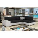 Eltap Fabio Sawana/Soft Corner Pull-Out Sofa 167x268x73cm, Black (F38)