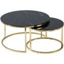 Стол для кофе Signal Muse, 80x45 см, черный, золотой (MUSECZMAZL)