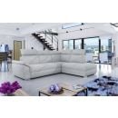 Eltap Loreto Solid Corner Pull-Out Sofa 60x260x102cm, Grey (Lor_61)