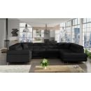 Eltap Letto Kronos Corner Pull-Out Sofa 202x340x90cm, Black (Le_168)