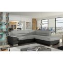 Eltap Verso Sawana/Soft Corner Pull-Out Sofa 63x266x83cm, Grey (V01)