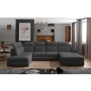 Eltap Evanell Inari Corner Pull-Out Sofa 216x336x102cm, Grey (Evl_34)