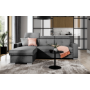 Eltap Fresia Cloud Corner Pull-Out Sofa 176x247x104cm, Grey (CO-FR-LT-04NU)