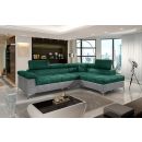 Eltap Eridano Monolith/Monolith Corner Pull-Out Sofa 202x275x90cm, Green (ERI_23)