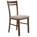 Черно-красно-белый кухонный стул Nepo, коричневый