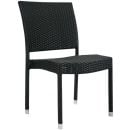 Кресло для отдыха Home4You Wicker 3, 49x62x91 см, черное (11894)