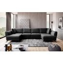 Eltap Larco Cloud Corner Pull-Out Sofa 191x362x90cm, Grey (CO-LA-06NU)