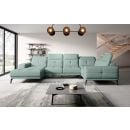 Eltap Neviro Poco Corner Sofa 201x350x77cm, Blue (CO-NEV-RT-100PO)