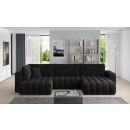 Угловой раскладной диван Eltap Bonito Velvetmat 175x350x92 см, черный (CO-BON-RT-10VE)