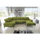 Eltap Neviro Loco Corner Sofa 201x350x77cm, Green (CO-NEV-LT-33LO)