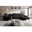 Eltap Neviro Vero Corner Sofa 201x350x77cm, Black (CO-NEV-LT-10VER)