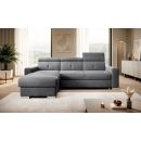 Eltap Fresia Sola Corner Pull-Out Sofa 176x247x104cm, Grey (CO-FR-LT-06SO)