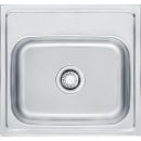 FRANKE Euroform EFN 610 stainless steel kitchen sink, reversible, matte, 51x47.5cm, 101.0151.185