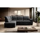 Eltap Siber Cloud Corner Pull-Out Sofa 186x270x93cm, Grey (CO-SIB-LT-06NU)