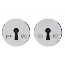 Abloy 001A padlock, chrome